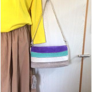 スピックアンドスパン(Spick & Span)の期間限定セール中 ❤︎Spick and Span２Wayスウェードbag /白(ショルダーバッグ)