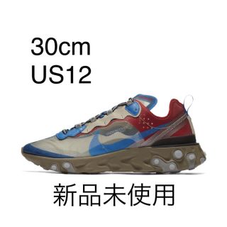 アンダーカバー(UNDERCOVER)のNIKE undercover リアクトエレメント 87 30cm US12(スニーカー)