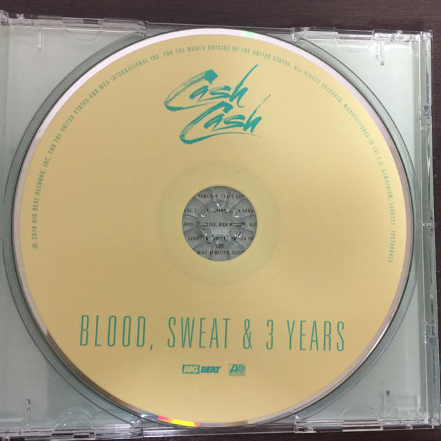 CASH CASH BLOOD,SWEAT&3YEARS エンタメ/ホビーのCD(クラブ/ダンス)の商品写真