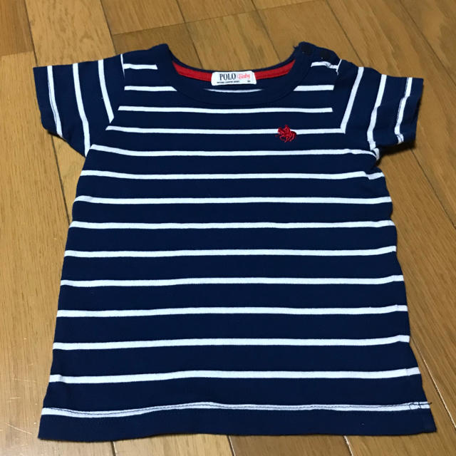 POLO RALPH LAUREN(ポロラルフローレン)の値下げします‼️ポロラルフローレン ポロベイビー  ボーダーT 80 キッズ/ベビー/マタニティのベビー服(~85cm)(Ｔシャツ)の商品写真