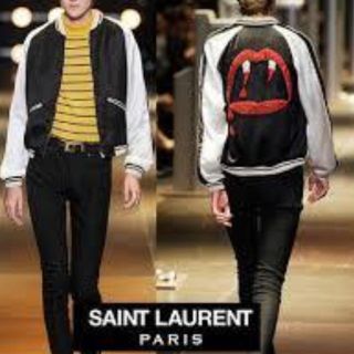 サンローラン(Saint Laurent)のSAINTLAURENTPARIS 14SSブラッドラスター装飾スカジャン48(スカジャン)