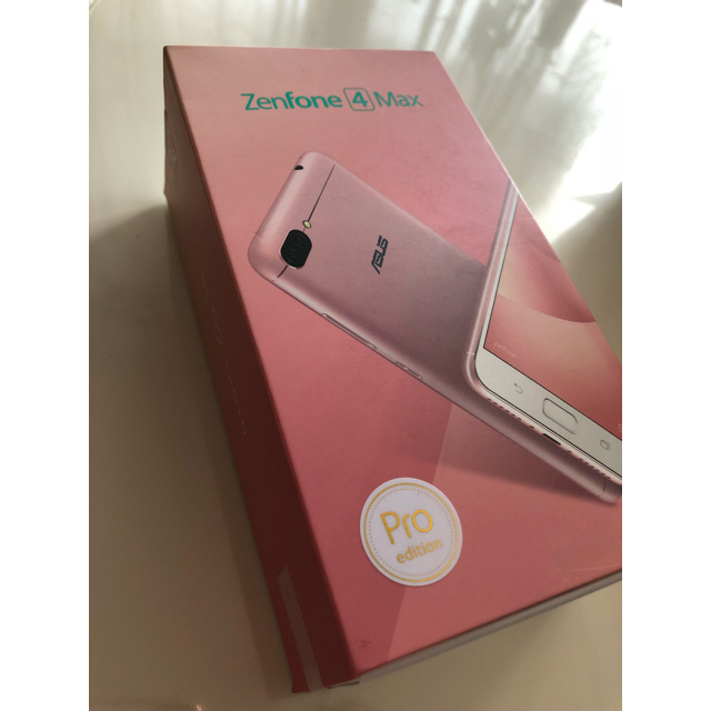 スマートフォン/携帯電話新品未開封 Asus Zenfone 4 Max Pro simフリー ピンク