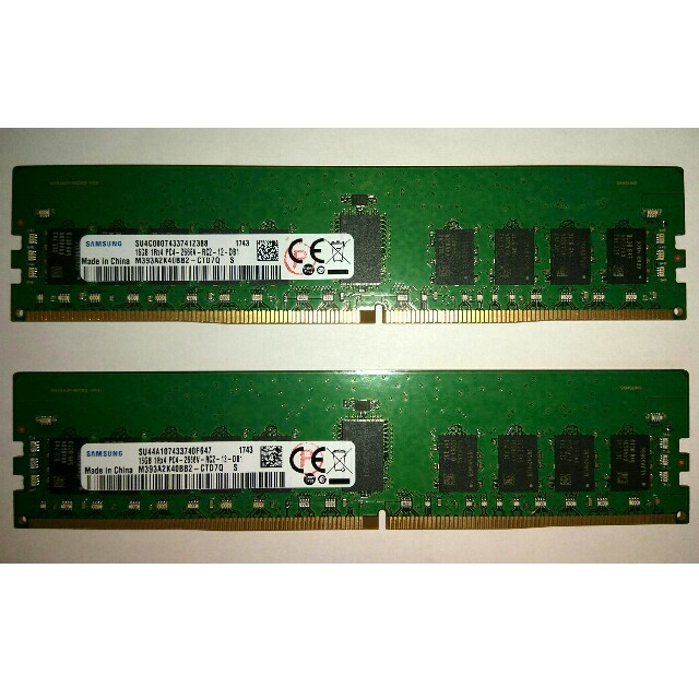 人気の DDR4-2666　32G　サーバー用メモリ PCパーツ