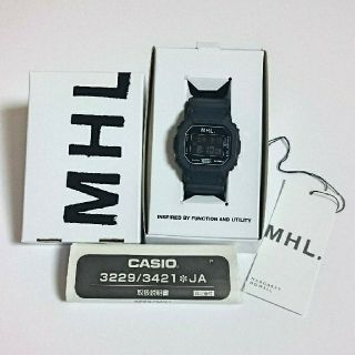 マーガレットハウエル(MARGARET HOWELL)の中古 MHL.×G-SHOCK 時計 黒 DW-5600 廃盤(腕時計(デジタル))