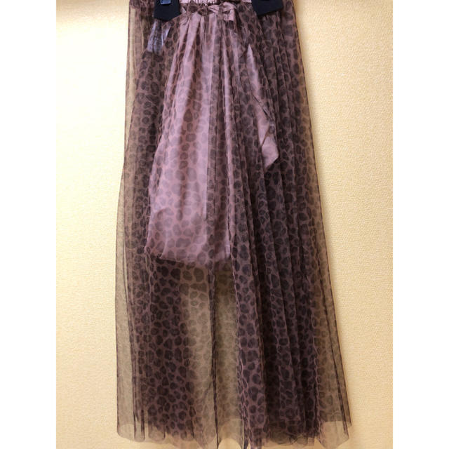 MERCURYDUO(マーキュリーデュオ)のマーキュリーデュオ☆レオパードチュールスカート レディースのスカート(ロングスカート)の商品写真