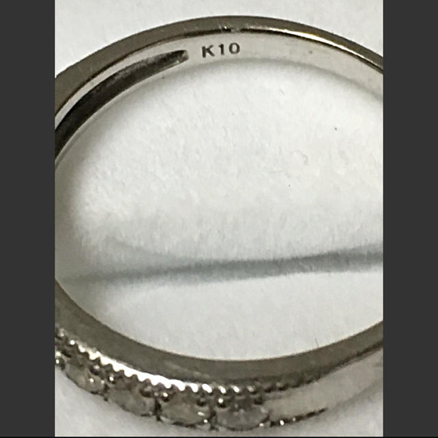 中古品✨K10WG♡ダイヤ0.30♡リング レディースのアクセサリー(リング(指輪))の商品写真