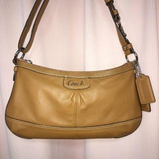 COACH - コーチ COACH レザー ショルダーバッグ 茶色の通販 by