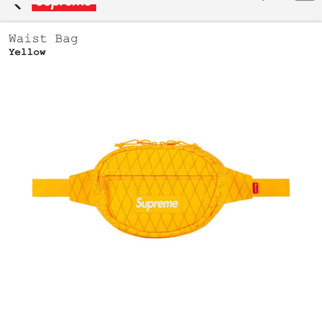 supreme waist bag メッセンジャー 正規本物