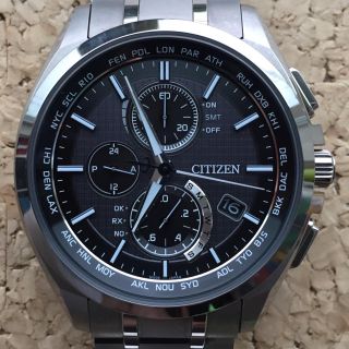 シチズン(CITIZEN)の1889様専用 新品同様 シチズン アテッサ AT8040 57E 電波 チタン(腕時計(アナログ))