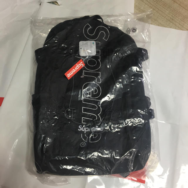 メンズsupreme backpack 18aw black バックパック 黒