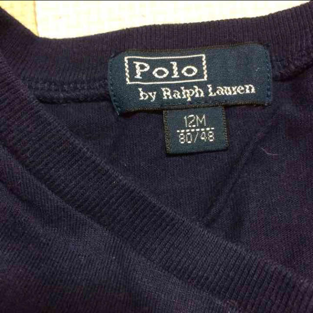 POLO RALPH LAUREN(ポロラルフローレン)のラルフローレン❤︎重ね着風ロングTシャツ キッズ/ベビー/マタニティのベビー服(~85cm)(Ｔシャツ)の商品写真