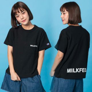 ミルクフェド(MILKFED.)のChampion×MILKFED.コラボTシャツ♡(Tシャツ(半袖/袖なし))