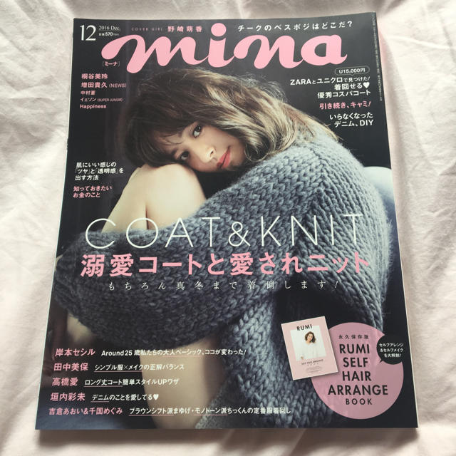 【mina】雑誌 2016/12月号 エンタメ/ホビーの雑誌(ファッション)の商品写真