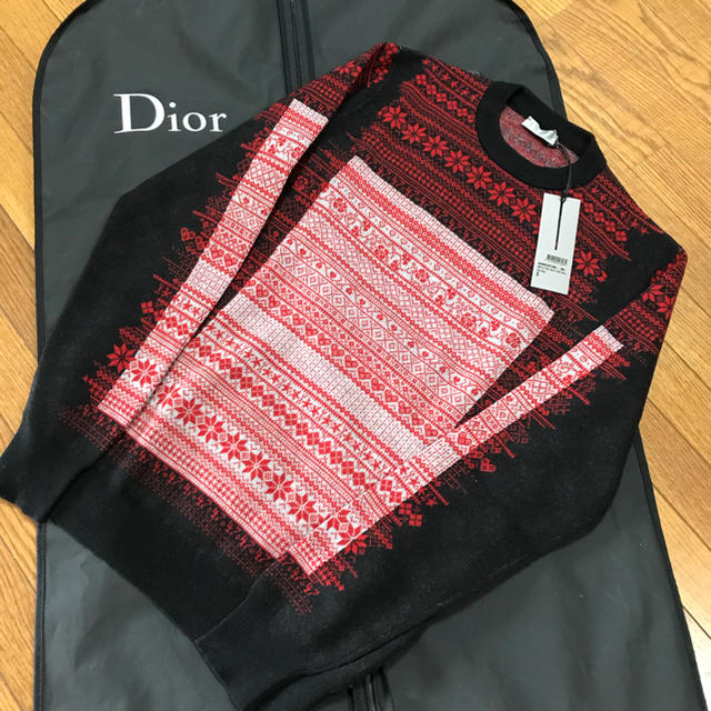 DIOR HOMME(ディオールオム)の試着のみ 16aw ディオールオム diorhomme  ノルディックニット s メンズのトップス(ニット/セーター)の商品写真