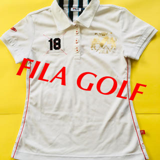 フィラ(FILA)のFILA GOLF ポロシャツ 白 ポリエステル S 半袖 フィラ ゴルフ(ポロシャツ)