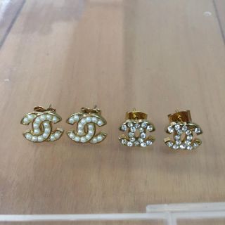 韓国 ピアス 2個セット パール(ピアス)