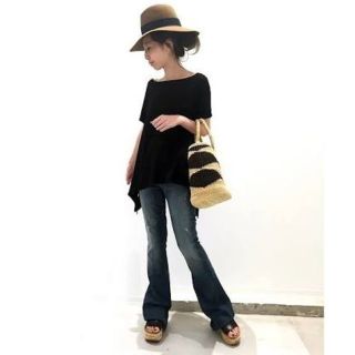 アパルトモンドゥーズィエムクラス(L'Appartement DEUXIEME CLASSE)のSIDE LONG T-Shirts　サイドロングTシャツ(Tシャツ(半袖/袖なし))