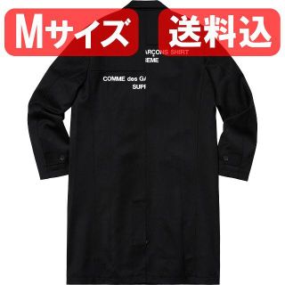 シュプリーム(Supreme)のMサイズ 送料込 Garcons SHIRT Wool Overcoat 黒(トレンチコート)