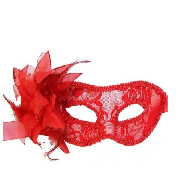 SEXY情熱の赤イタリア仮面ベネチアマスク豪華ハロウィンコスプレレッド レディースのレディース その他(その他)の商品写真