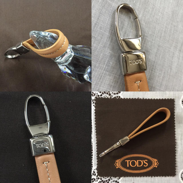TODS   牛革キーリング　新品