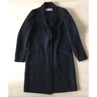 ザラ(ZARA)のザラ ZARA チェスターコート 黒 ブラック ロング 美品(チェスターコート)