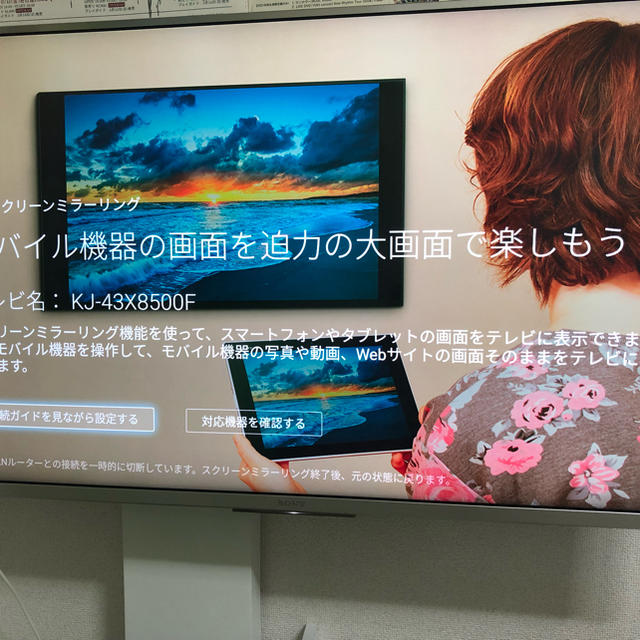 SONYソニー BRAVIAブラビア KJ-43X8500Fsilver