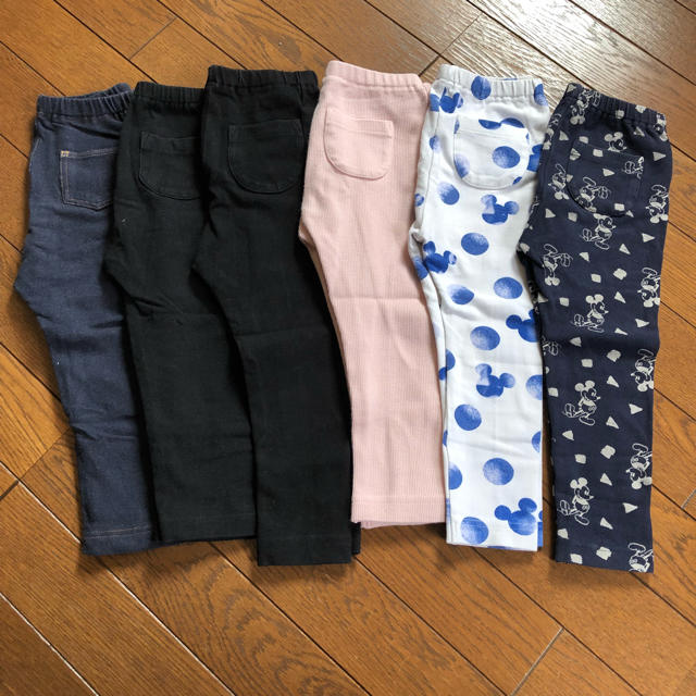 UNIQLO(ユニクロ)のユニクロ レギパン 90 6点セット 保育園 10分丈 キッズ/ベビー/マタニティのキッズ服男の子用(90cm~)(パンツ/スパッツ)の商品写真