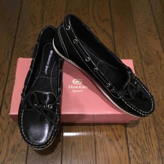 ホーキンス(HAWKINS)の【新品】ホーキンス  ローファー（黒）22.5㎝(ローファー/革靴)