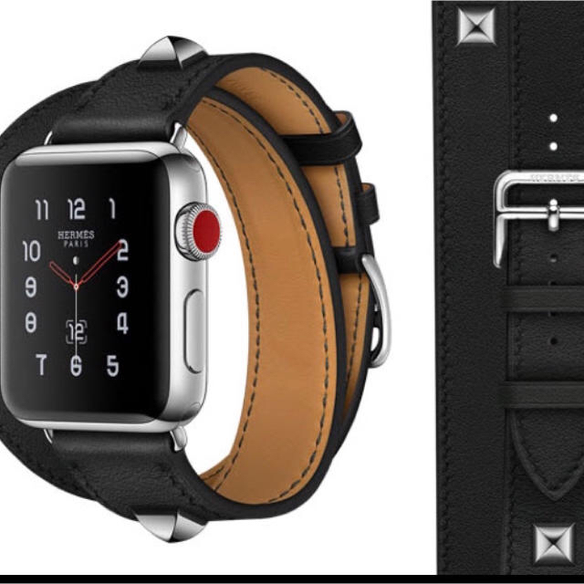 Hermes - 激レア!!完売入手困難！Apple Watch エルメスバンドメドール38黒