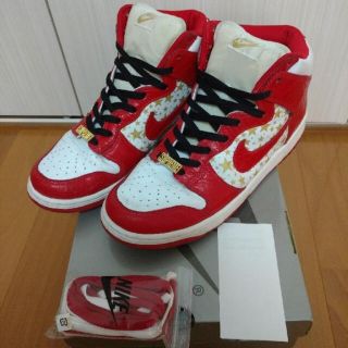 シュプリーム(Supreme)の希少 nike sb dunk high supreme シュプダン2(スニーカー)