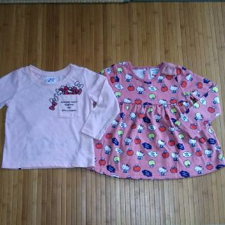 ハローキティ(ハローキティ)の★ひなちゃん★様専用*futafuta*キティちゃんTシャツ＆チュニック*2点(Tシャツ/カットソー)