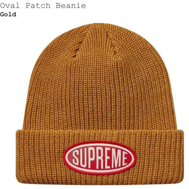 Supreme  Oval Patch Beanieキャップ