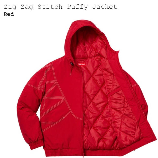 Supreme(シュプリーム)のSupreme Zig Zag Stitch Puffy Jacket メンズのジャケット/アウター(ブルゾン)の商品写真