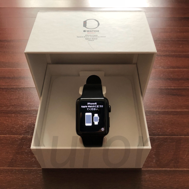 Apple Watch(アップルウォッチ)のApple Watch シリーズ3 42mm ステンレス セルラー+GPSモデル メンズの時計(腕時計(デジタル))の商品写真