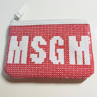 エムエスジイエム(MSGM)の新品未使用♡MSGM♡スパンコール ミニポーチ♡(ポーチ)