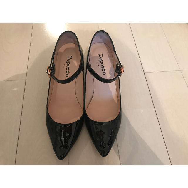 repetto(レペット)の1回着のみ！レペット ワンストラップ  パンプス 381/2 黒 レディースの靴/シューズ(ハイヒール/パンプス)の商品写真