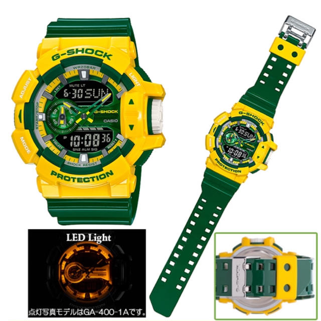 G-SHOCK(ジーショック)のGショック クレイジーカラーズ GA-400CS-9A グリーン メンズの時計(腕時計(デジタル))の商品写真