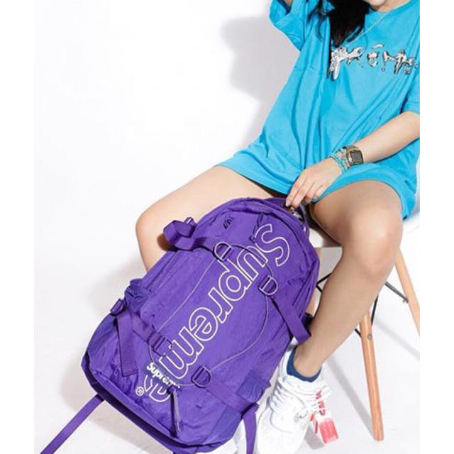再入荷好評 Supreme - supreme backpack紫 最安値の通販 by Aasan's