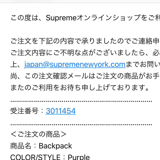【最安値！希少 パープル！】Supreme 18fw backpack