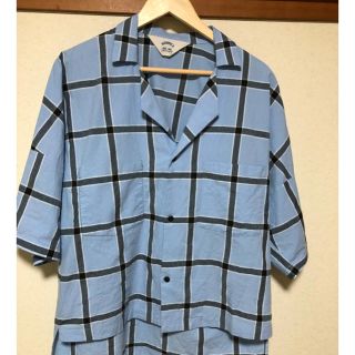 サンシー(SUNSEA)のSunsea check fried shrimp shirt (シャツ)