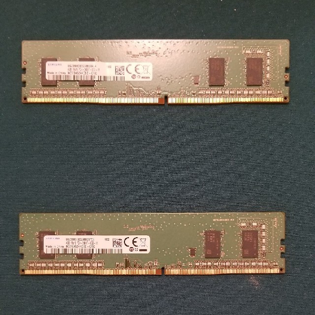 SAMSUNG DDR4 2400MHz 4GB×2枚 合計8GB   2