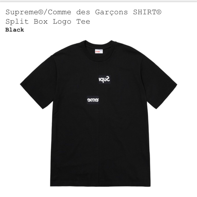 supreme コム・デ・ギャルソン コラボ T Lsize