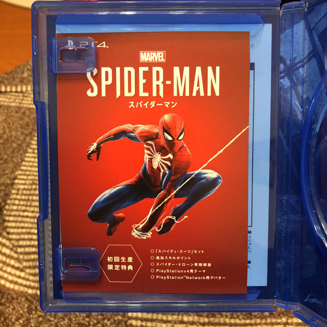 MARVEL(マーベル)のSpiderman PS4 スパイダーマン エンタメ/ホビーのゲームソフト/ゲーム機本体(家庭用ゲームソフト)の商品写真