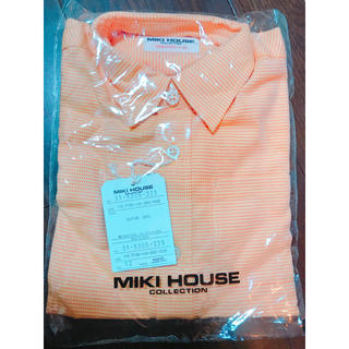 ミキハウス(mikihouse)のミキハウス 長袖シャツ 110 新品未使用 オレンジ(ブラウス)