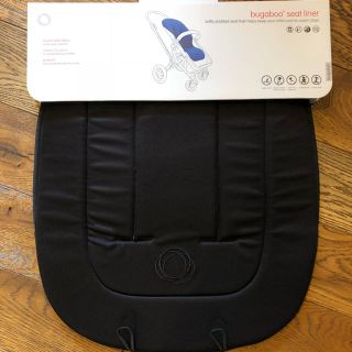 エアバギー(AIRBUGGY)の【新品未使用】bugaboo バガブー シートライナー ブラック(ベビーカー用アクセサリー)