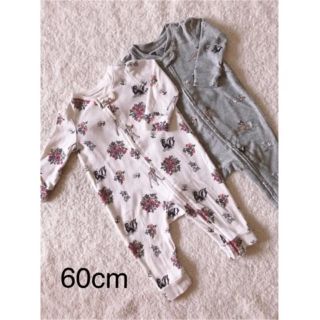 ベビーギャップ(babyGAP)のbabygap カバーオール ロンパース 60(ロンパース)