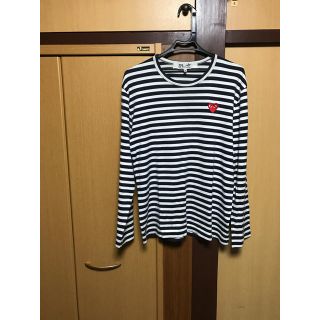 コムデギャルソン(COMME des GARCONS)のコムデギャルソンハートボーダーロングtシャツ(Tシャツ/カットソー(七分/長袖))