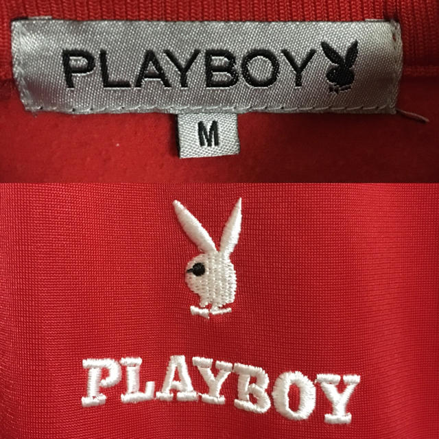 PLAYBOY(プレイボーイ)の90s PLAY BOY【プレイボーイ】トラッカージャケット！ビッグロゴ！  メンズのトップス(ジャージ)の商品写真