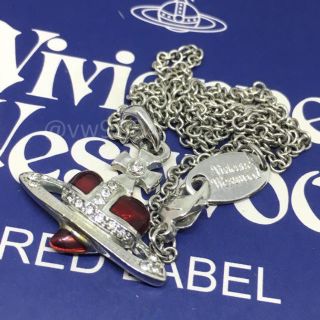 ヴィヴィアンウエストウッド(Vivienne Westwood)のディアマンテハートペンダント ディアマンテハートネックレス レッド(ネックレス)