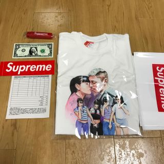 シュプリーム(Supreme)のsupreme17fw Kiss Tee 白 M(Tシャツ/カットソー(半袖/袖なし))